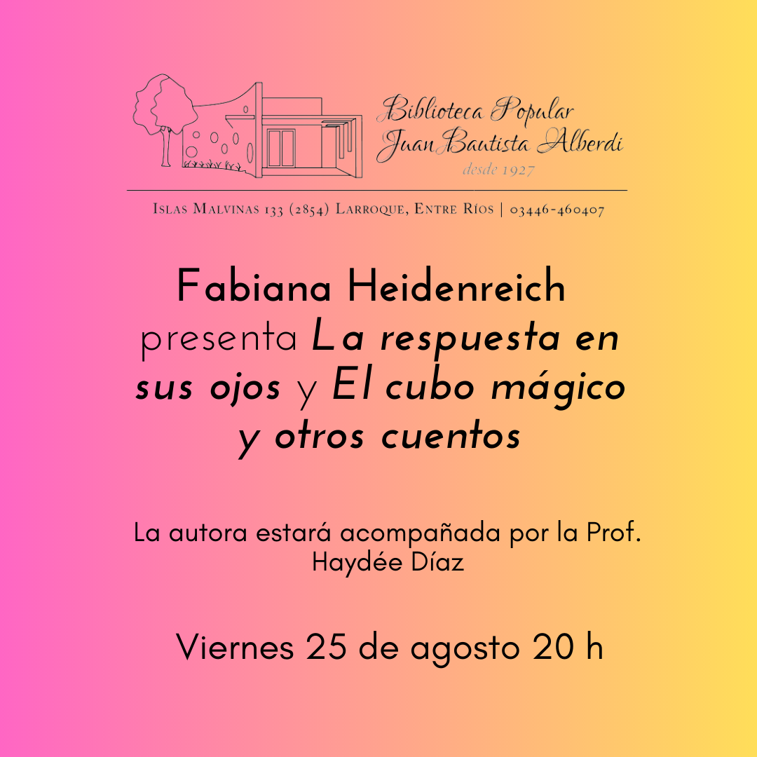 Presentación de libros de Fabiana Heidenreich